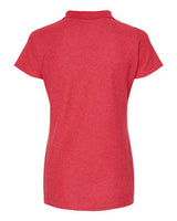 Tultex 401 Women's 50/50 Sport Pique Polo #color_Heather Red
