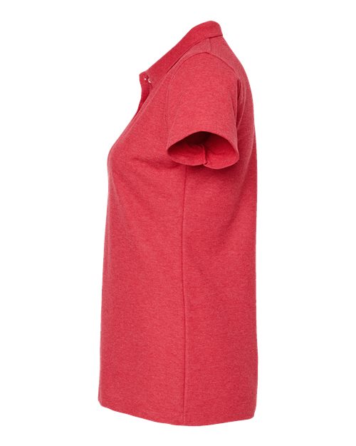 Tultex 401 Women's 50/50 Sport Pique Polo #color_Heather Red