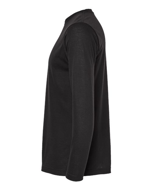 Tultex 242 Poly-Rich Long Sleeve T-Shirt #color_Black