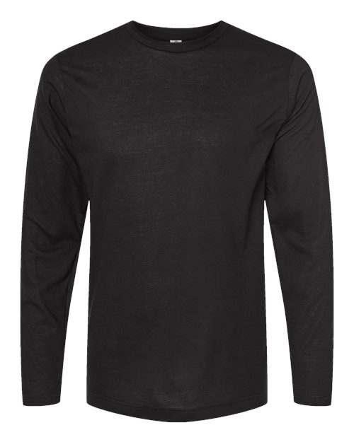 Tultex 242 Poly-Rich Long Sleeve T-Shirt #color_Black