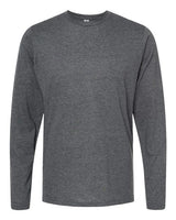 Tultex 242 Poly-Rich Long Sleeve T-Shirt #color_Heather Charcoal
