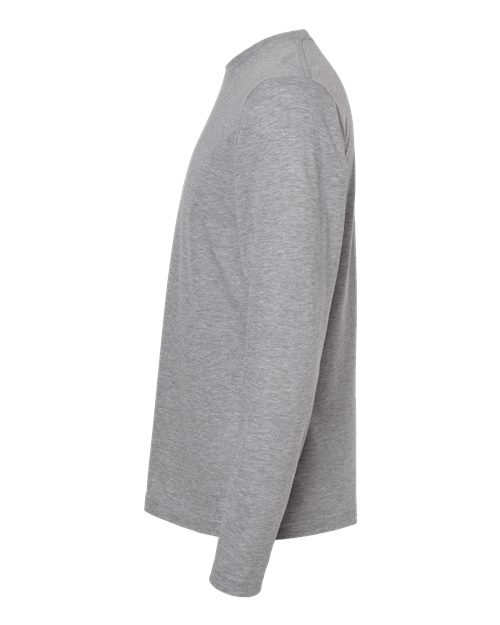 Tultex 242 Poly-Rich Long Sleeve T-Shirt #color_Heather Grey
