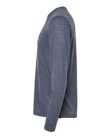 Tultex 242 Poly-Rich Long Sleeve T-Shirt #color_Heather Navy
