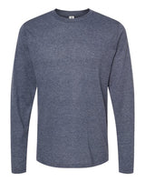 Tultex 242 Poly-Rich Long Sleeve T-Shirt #color_Heather Navy