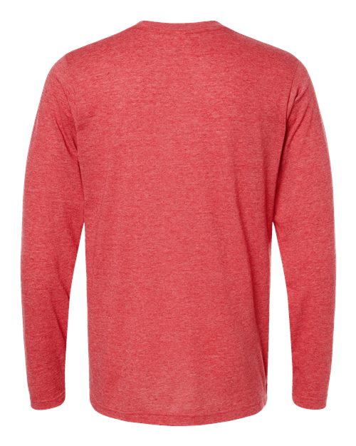 Tultex 242 Poly-Rich Long Sleeve T-Shirt #color_Heather Red