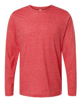 Tultex 242 Poly-Rich Long Sleeve T-Shirt #color_Heather Red