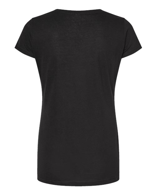 Tultex 243 Women's Poly-Rich Scoop Neck T-Shirt #color_Black