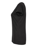 Tultex 243 Women's Poly-Rich Scoop Neck T-Shirt #color_Black