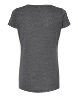 Tultex 243 Women's Poly-Rich Scoop Neck T-Shirt #color_Heather Charcoal