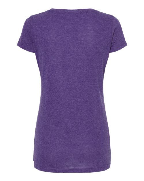 Tultex 243 Women's Poly-Rich Scoop Neck T-Shirt #color_Heather Purple