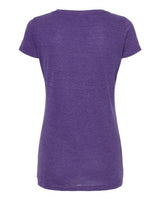 Tultex 243 Women's Poly-Rich Scoop Neck T-Shirt #color_Heather Purple
