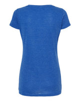 Tultex 243 Women's Poly-Rich Scoop Neck T-Shirt #color_Heather Royal