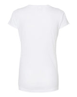 Tultex 243 Women's Poly-Rich Scoop Neck T-Shirt #color_White