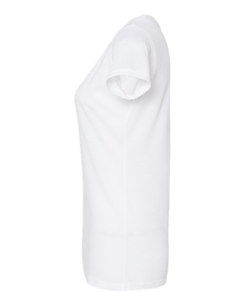 Tultex 243 Women's Poly-Rich Scoop Neck T-Shirt #color_White