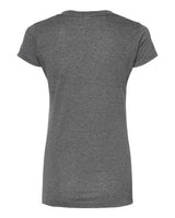 Tultex 244 Women's Poly-Rich V-Neck T-Shirt #color_Heather Charcoal