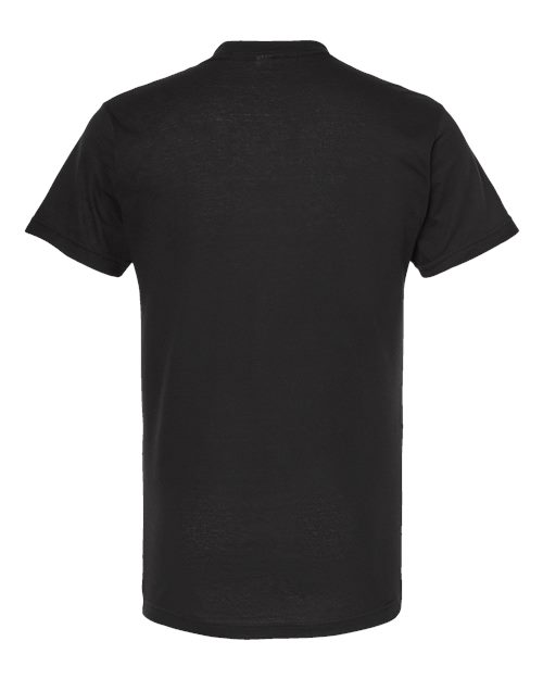 Tultex 207 Poly-Rich V-Neck T-Shirt #color_Black
