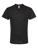 Tultex 207 Poly-Rich V-Neck T-Shirt #color_Black
