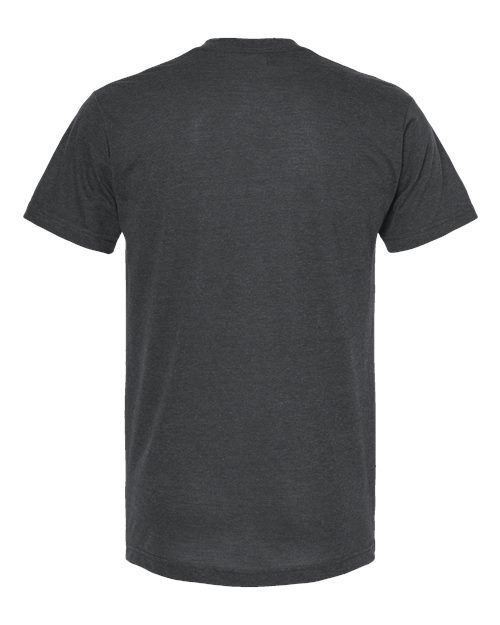 Tultex 207 Poly-Rich V-Neck T-Shirt #color_Heather Charcoal