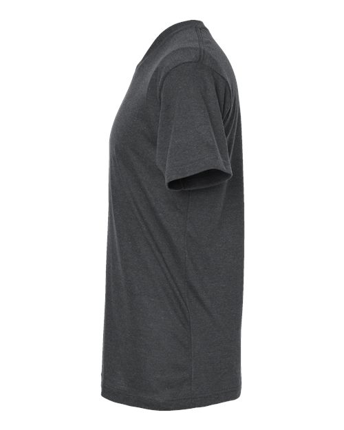Tultex 207 Poly-Rich V-Neck T-Shirt #color_Heather Charcoal