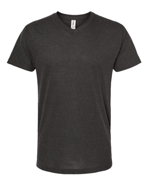 Tultex 207 Poly-Rich V-Neck T-Shirt #color_Heather Graphite