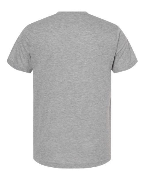 Tultex 207 Poly-Rich V-Neck T-Shirt #color_Heather Grey