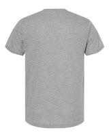 Tultex 207 Poly-Rich V-Neck T-Shirt #color_Heather Grey