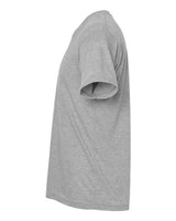 Tultex 207 Poly-Rich V-Neck T-Shirt #color_Heather Grey