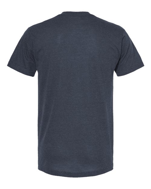 Tultex 207 Poly-Rich V-Neck T-Shirt #color_Heather Navy