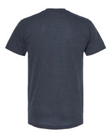 Tultex 207 Poly-Rich V-Neck T-Shirt #color_Heather Navy