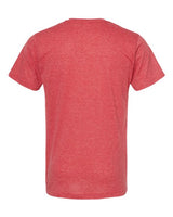 Tultex 207 Poly-Rich V-Neck T-Shirt #color_Heather Red