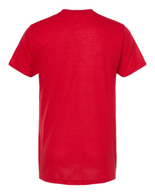 Tultex 207 Poly-Rich V-Neck T-Shirt #color_Red