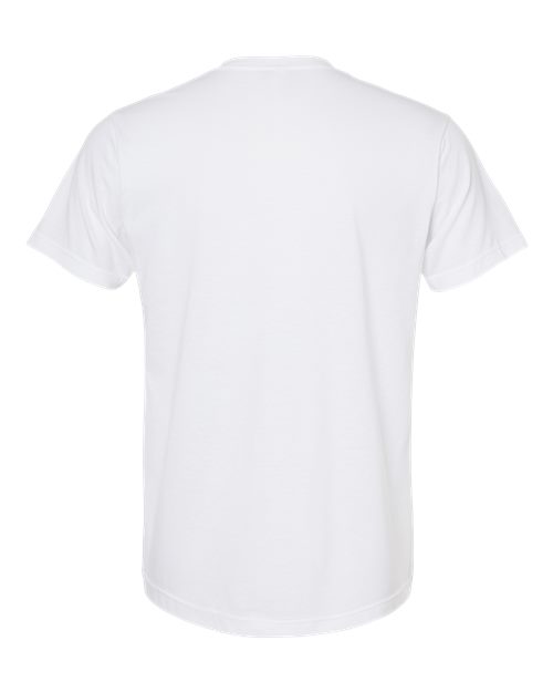 Tultex 207 Poly-Rich V-Neck T-Shirt #color_White