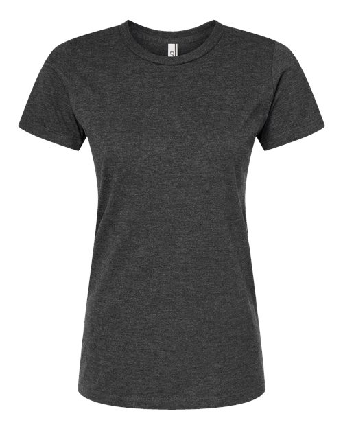 Tultex 542 Women's Premium Cotton Blend T-Shirt #color_Black Heather