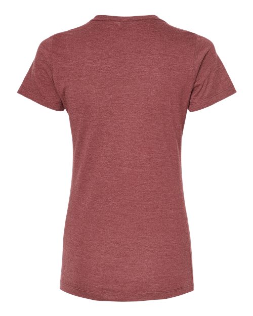 Tultex 542 Women's Premium Cotton Blend T-Shirt #color_Burgundy Heather