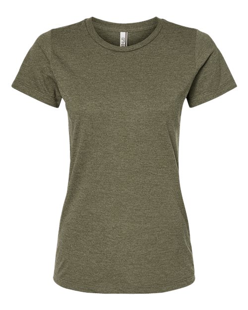 Tultex 542 Women's Premium Cotton Blend T-Shirt #color_Olive Heather