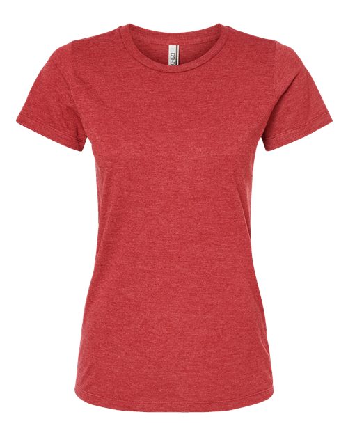 Tultex 542 Women's Premium Cotton Blend T-Shirt #color_Red Heather