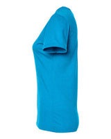 Tultex 542 Women's Premium Cotton Blend T-Shirt #color_Turquoise Heather
