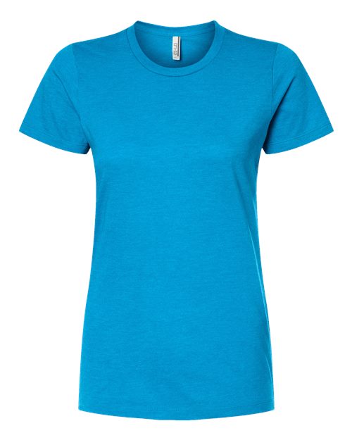 Tultex 542 Women's Premium Cotton Blend T-Shirt #color_Turquoise Heather