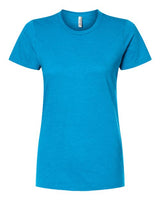 Tultex 542 Women's Premium Cotton Blend T-Shirt #color_Turquoise Heather