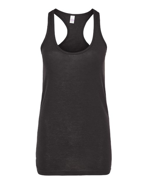 Tultex 190 Women's Poly-Rich Racerback Tank Top #color_Black