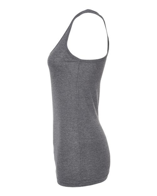 Tultex 190 Women's Poly-Rich Racerback Tank Top #color_Heather Charcoal
