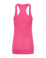 Tultex 190 Women's Poly-Rich Racerback Tank Top #color_Heather Fuchsia