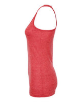 Tultex 190 Women's Poly-Rich Racerback Tank Top #color_Heather Red