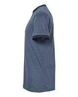 Tultex 246 Fine Jersey Ringer T-Shirt #color_Heather Denim/ Navy