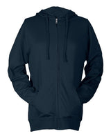 Tultex 260 Beach Full-Zip Hooded Long Sleeve T-Shirt #color_Navy