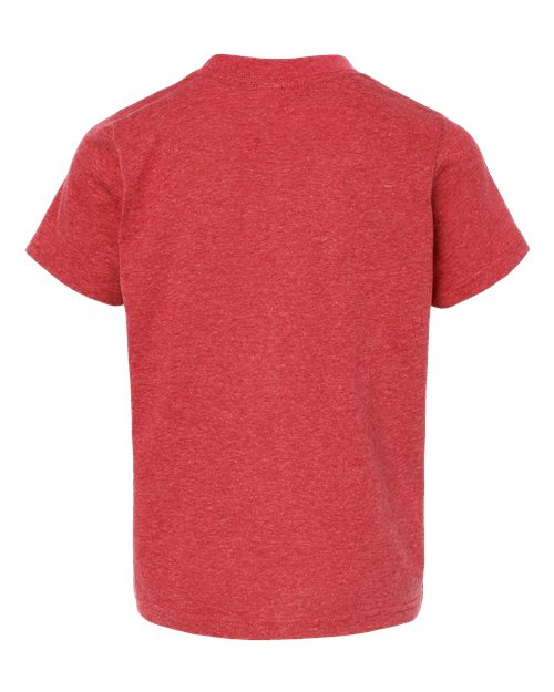 Tultex 265 Youth Poly-Rich T-Shirt #color_Heather Red