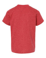 Tultex 265 Youth Poly-Rich T-Shirt #color_Heather Red