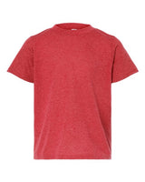 Tultex 265 Youth Poly-Rich T-Shirt #color_Heather Red