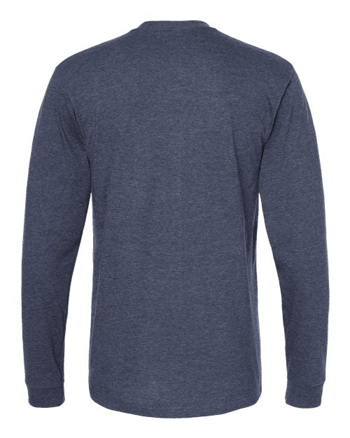 Tultex 291 Heavyweight Jersey Long Sleeve T-Shirt #color_Heather Denim