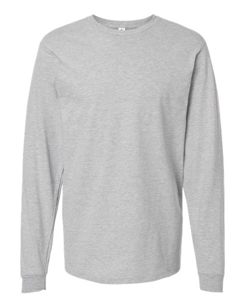Tultex 291 Heavyweight Jersey Long Sleeve T-Shirt #color_Heather Grey